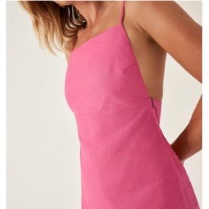 Reformation Linen Wiley Mini Dress